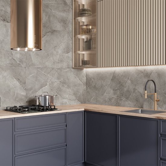 Керамогранит Alma Ceramica Рок Лайн серый 1200х600х8,5 мм (2 шт.=1,44 кв.м)
