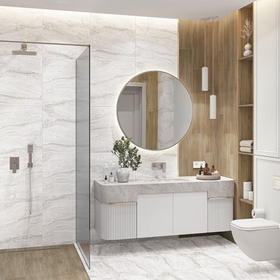 Керамогранит Alma Ceramica Боттичино серый 1200х600х8,5 мм (2 шт.=1,44 кв.м)