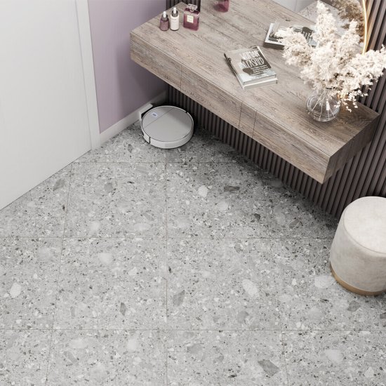 Керамогранит Alma Ceramica Холли серый 600х600х9 мм (5 шт.=1,8 кв.м)