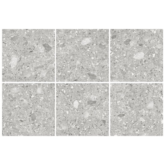 Керамогранит Alma Ceramica Холли серый 600х600х9 мм (5 шт.=1,8 кв.м)