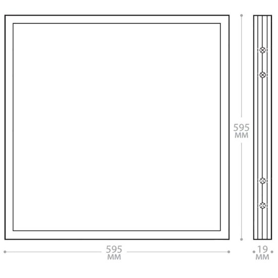 Светильник светодиодный встраиваемый Feron AL2115 6500К 36 Вт IP40 белый опал (21083)