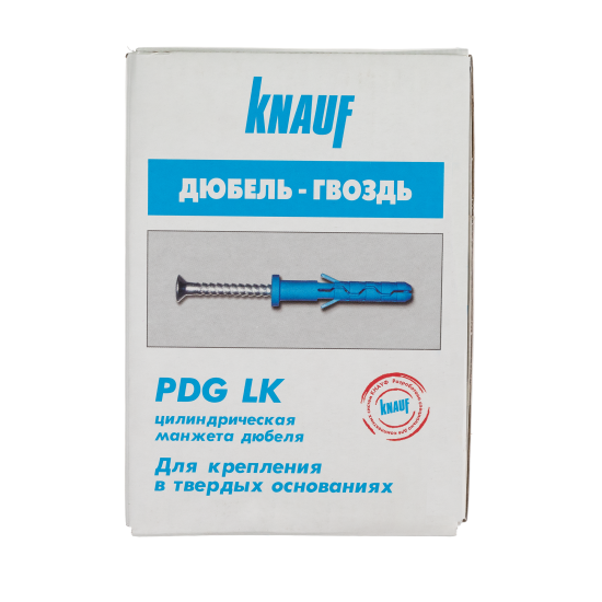 Дюбель-гвоздь грибовидный Knauf PDG LK 6x80 мм нейлон 70 шт.