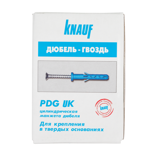 Дюбель-гвоздь потайной Knauf PDG UK 6x80 мм нейлон 70 шт.