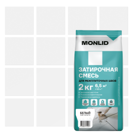 Затирка цементная MONLID A.000 цвет белый
