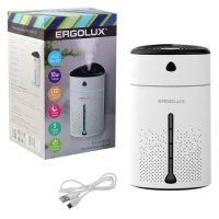 Увлажнитель воздуха ERGOLUX ELX-HUM01-C01 1л 10кв.м белый/черный