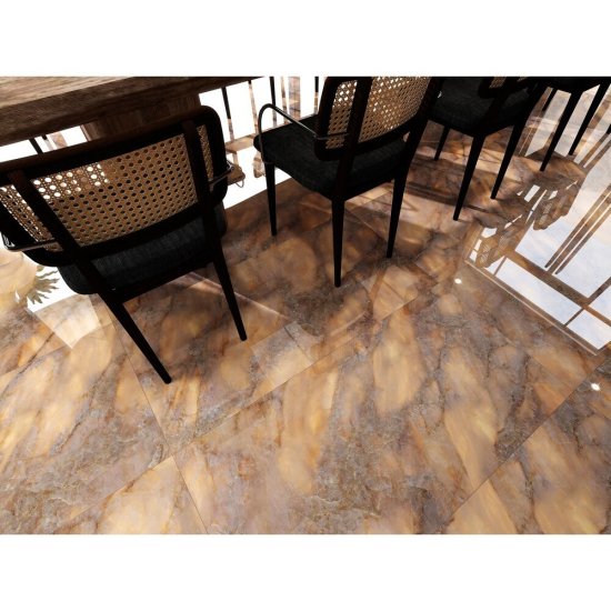 Керамогранит Global Tile Гламур коричневый 1200х600х9,4 мм (2 шт.=1,5 кв.м)