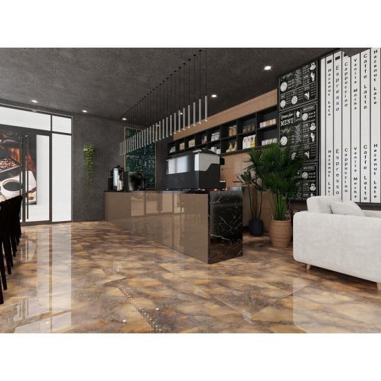 Керамогранит Global Tile Гламур коричневый 1200х600х9,4 мм (2 шт.=1,5 кв.м)