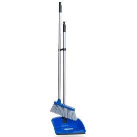 Набор для уборки MR BRUSH Виртуоз/Easy 1: сметка+совок с резинкой на длинной ручке пластик