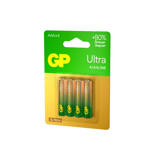 Батарейка GP Batteries Ultra Alkaline G-Tech LR03 1,5 В мизинчиковая (4 шт.) (GP 24AUA21-2CRSBC4)