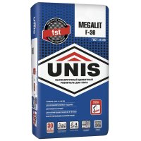 Ровнитель (стяжка пола) первичный Unis Megalit F-36 высокопрочный 25 кг