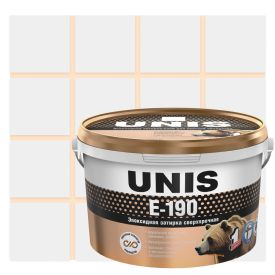 Затирка эпоксидная эластичная Unis E-190 бежевая с05 2 кг