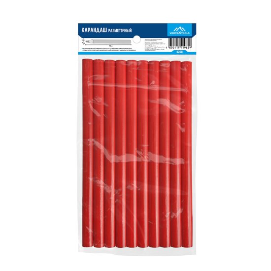 Карандаш строительный для разметки Vertextools (10 шт.)