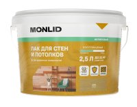 Лак для стен и потолков акриловый MONLID цвет дуб полуглянцевый 2.5 л