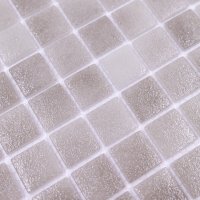 Мозаика Mozaikapazl Велюр серая стеклянная 310х310х4 мм глянцевая
