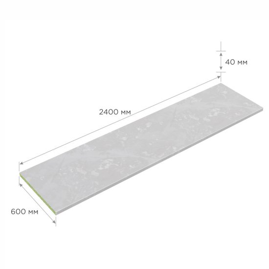 Столешница сивас 4810-S 2400х600х40 мм ДСП Slotex