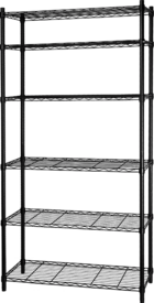 Стеллаж сетчатый Konsensa 90x35x180 см цвет черный