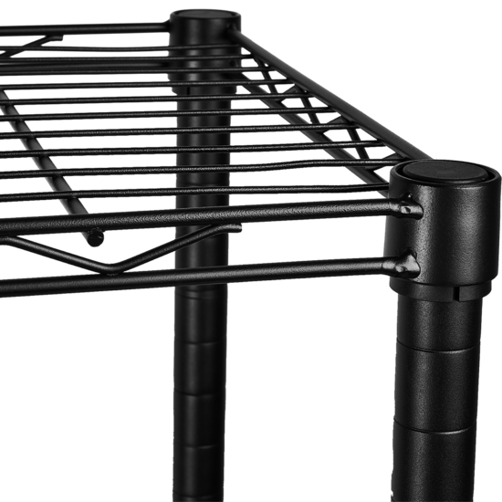 Стеллаж сетчатый Konsensa 90x35x180 см цвет черный