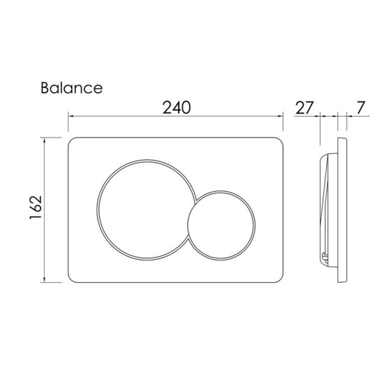 Клавиша смыва для инсталляций Ceramicanova Balance Sphere хром (CN12-003CH)