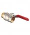 Кран шаровой латунный Valtec Base 1 1/4 ВР(г) х 1 1/4 НР(ш) ручка прямой (VT.215.N.07)