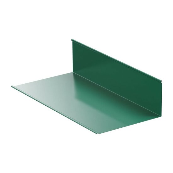 Планка примыкания для металлочерепицы, RAL 6005, 2 м
