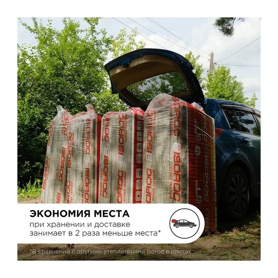 Утеплитель Isoroc СуперТеплый, 1000х610х100 мм (5 шт)