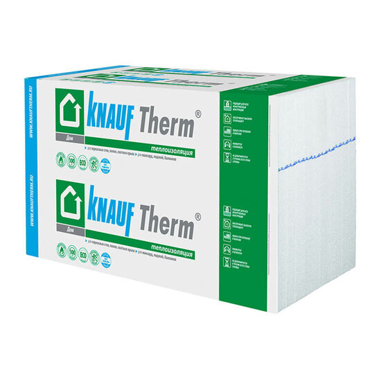 Пенополистирол Knauf Therm Дом, 1000х600х50 мм (1 шт)