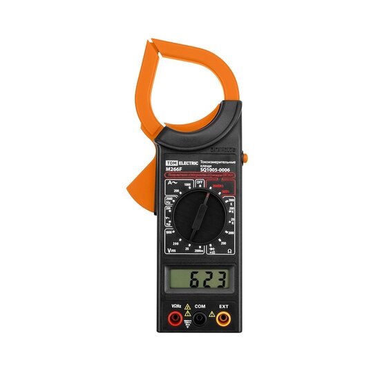 Токоизмерительные клещи М266F (P266F) 1кА, 1кВ, 2МОм, 2кГц, звук и проверка диодов