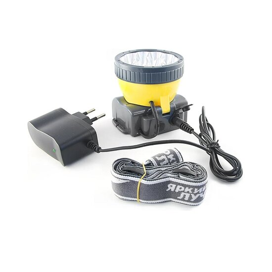 Фонарь LED налобный аккумуляторный Яркий Луч LH-15A, 0,8А*ч SLA, 2 режима