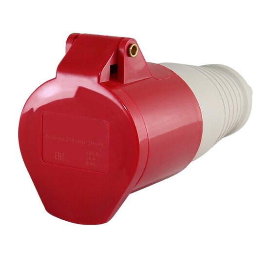 Розетка переносная 215, 3Р+РЕ+N, 16А, 380В, IP44