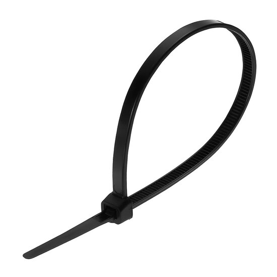 Хомут-стяжка Biber 123625 нейлоновый, черный, 3,6х250 мм (100 шт.)