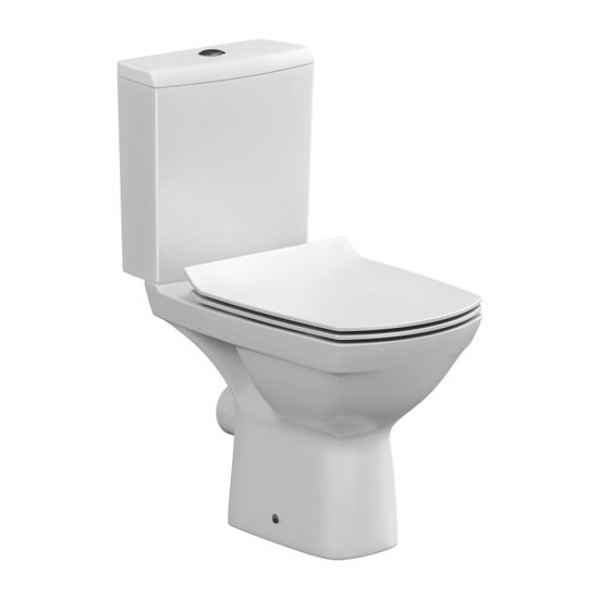 Унитаз-компакт Cersanit Carina Slim, горизонт. выпуск, 640х350х785 мм