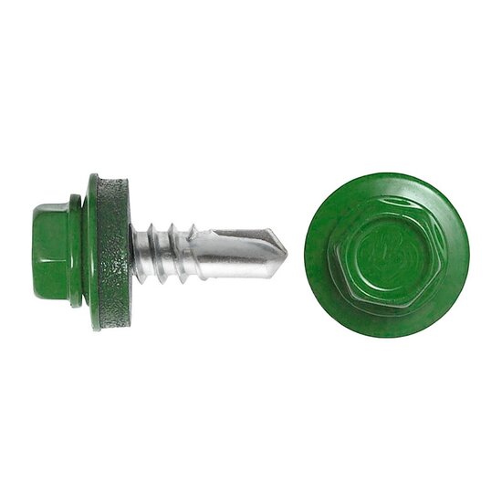 Саморез кровельный SWFS Premium RAL-6002 ZP 5,5х19 (200 шт)