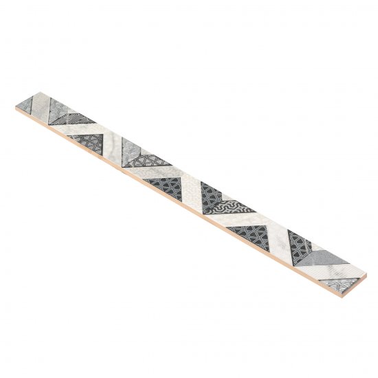 Плитка бордюр Axima Орлеан мультиколор 600x50x9 мм