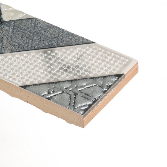 Плитка бордюр Axima Орлеан мультиколор 600x50x9 мм