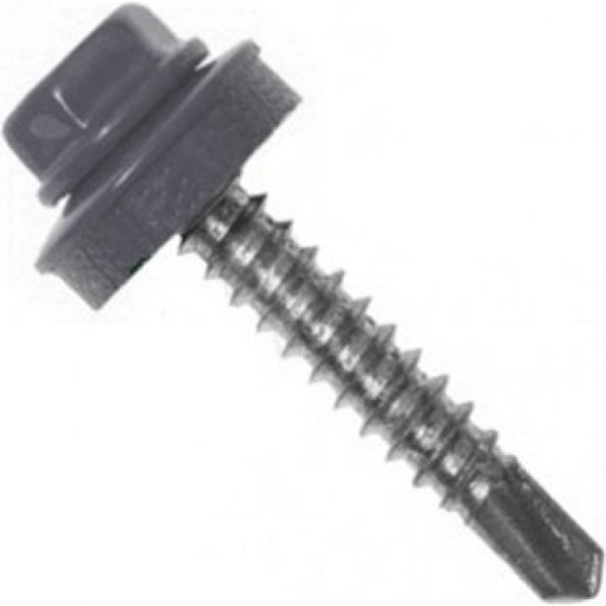 Кровельный саморез Kenner 5,5х19 RAL7004 серый (300 шт.)