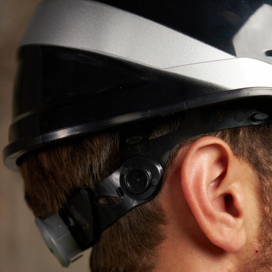 Каска защитная Delta Plus Baseball Diamond V черная с храповиком (DIAM5NO)