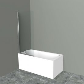 Душевая шторка на ванну BelBagno UNO-V-1-80/150-C-Cr