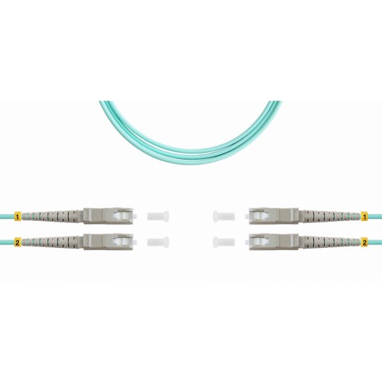 Дуплексный оптический патч-корд TopLan DPC-TOP-OM3-SC/P-SC/P-3.0
