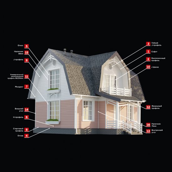Сайдинг Docke Standard 3000х230 мм киви