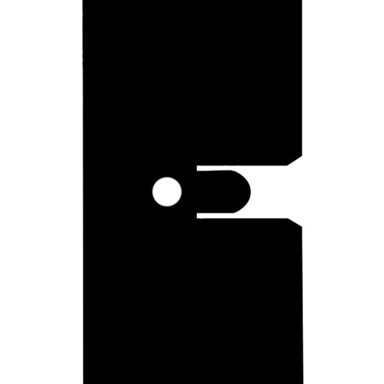 Элемент для потолка грильято 50х50х40х10 мм направляющая 2,4 м черный матовый