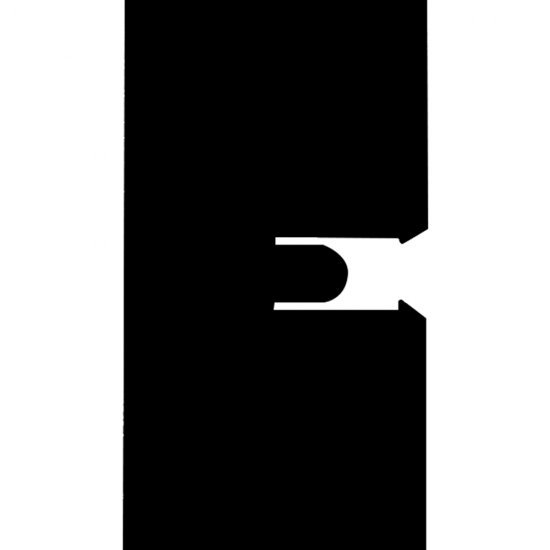 Элемент для потолка грильято 50х50х40х10 мм «мама» 0,6 м черный матовый