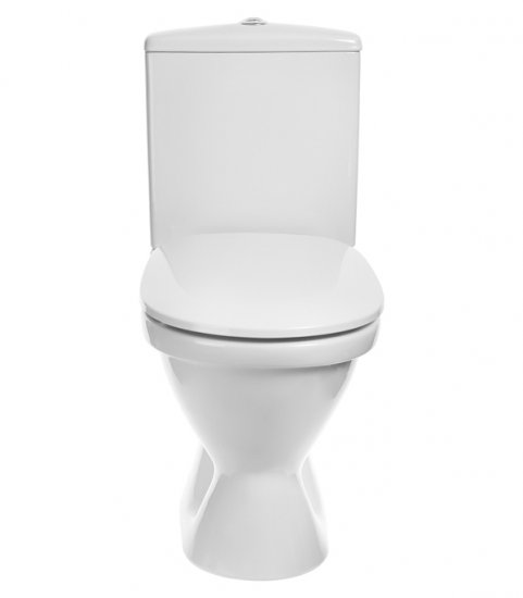 Унитаз-компакт Santek Алькор с косым выпуском с сиденьем дюропласт белый (1.WH30.2.140)