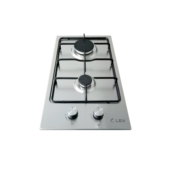 Варочная панель газовая Lex GVS 320 2 конфорки нержавеющая сталь