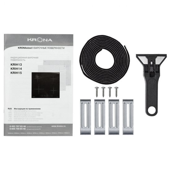 Варочная панель индукционная Krona Farbe 60 4 конфорки слоновая кость