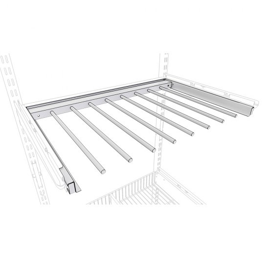 Брючница выдвижная металлическая белая 600х435 мм Титан-GS