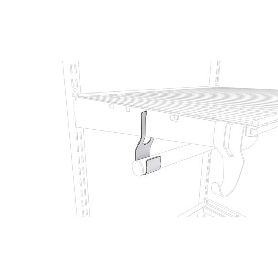 Кронштейн для перекладины металлический белый Титан-GS