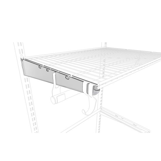 Кронштейн для полки металлический белый 435 мм Титан-GS