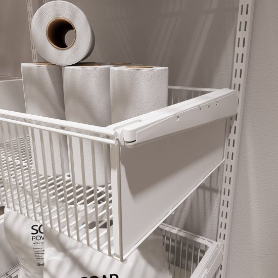 Кронштейн для полки металлический белый 435 мм Титан-GS