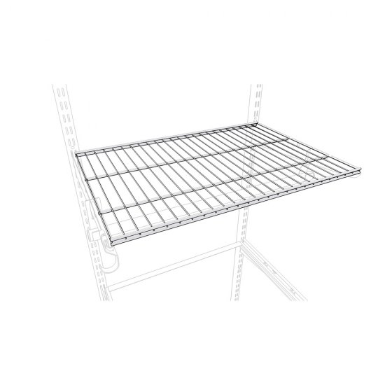 Полка сетчатая металлическая белая 603х306 мм Титан-GS
