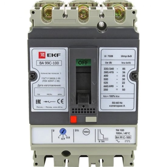Автоматический выключатель EKF ВА-99C
